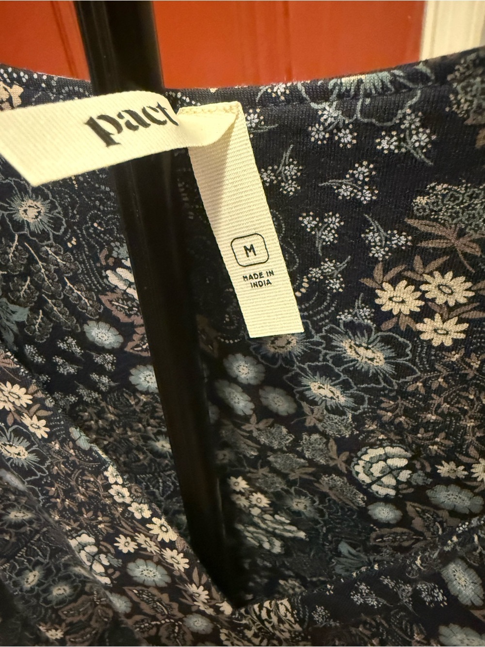 NWOT-PACT ORGANIC FIT & FLARE WRAP DRESS- MEDIUM - Picture 9 of 16